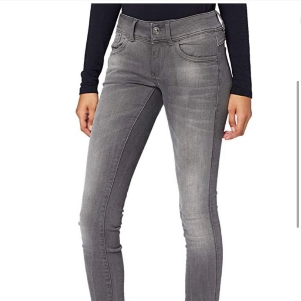 WO -Washed Charcoal Grey Jean-Skinny -Mid rise- Sz27-Stretch-…